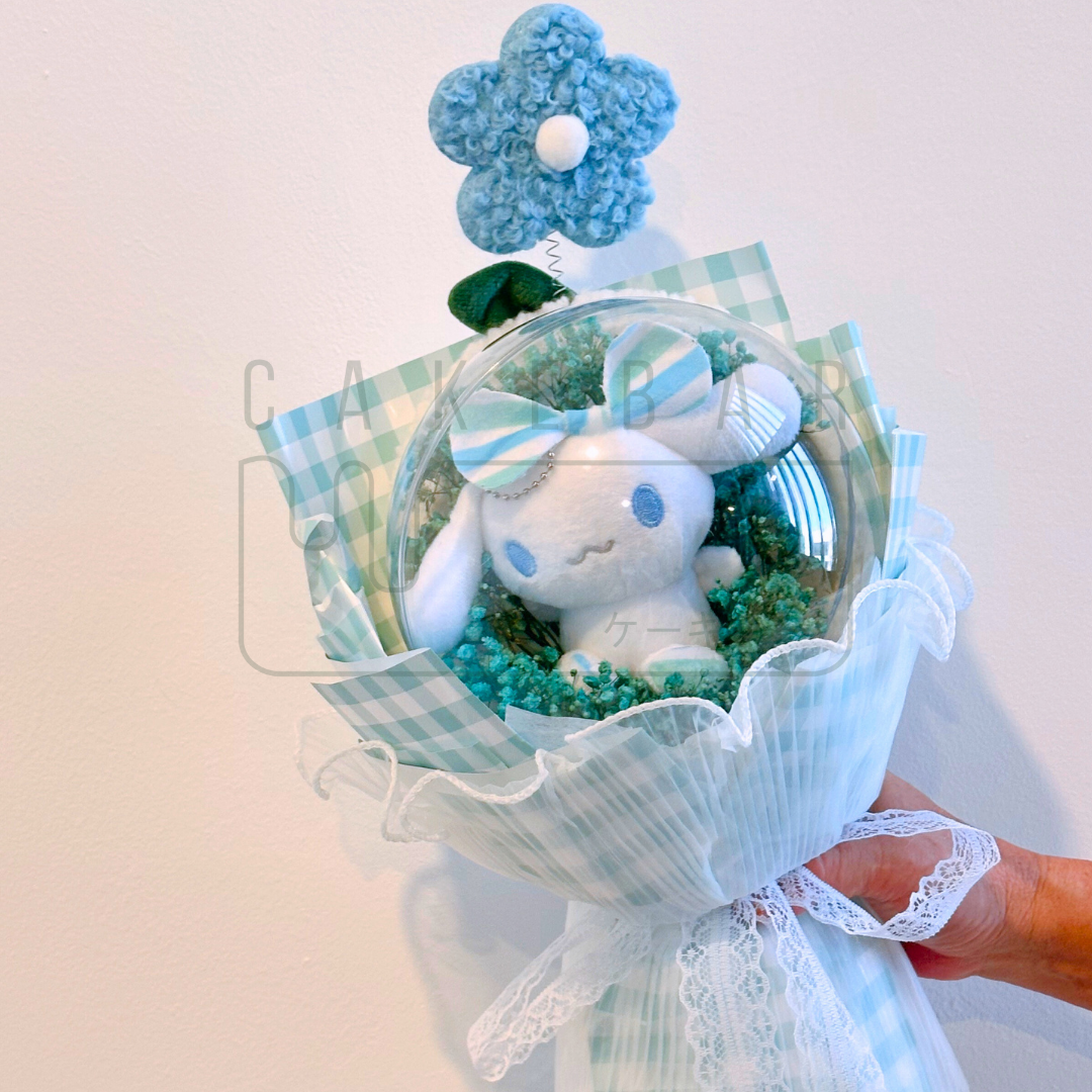Plushie Flower Ball Cinnamoroll Green (Medium)