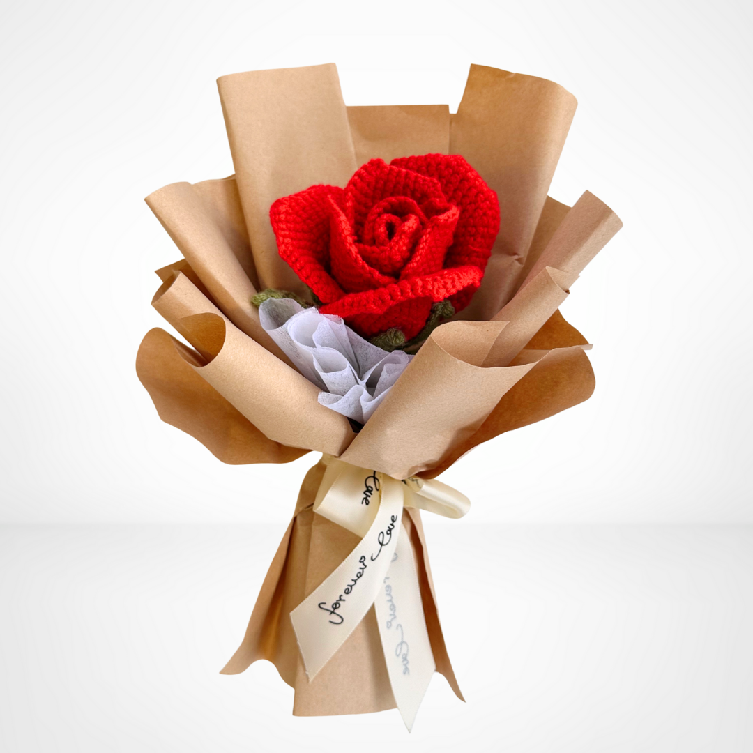 Crochet Rose Bouquet