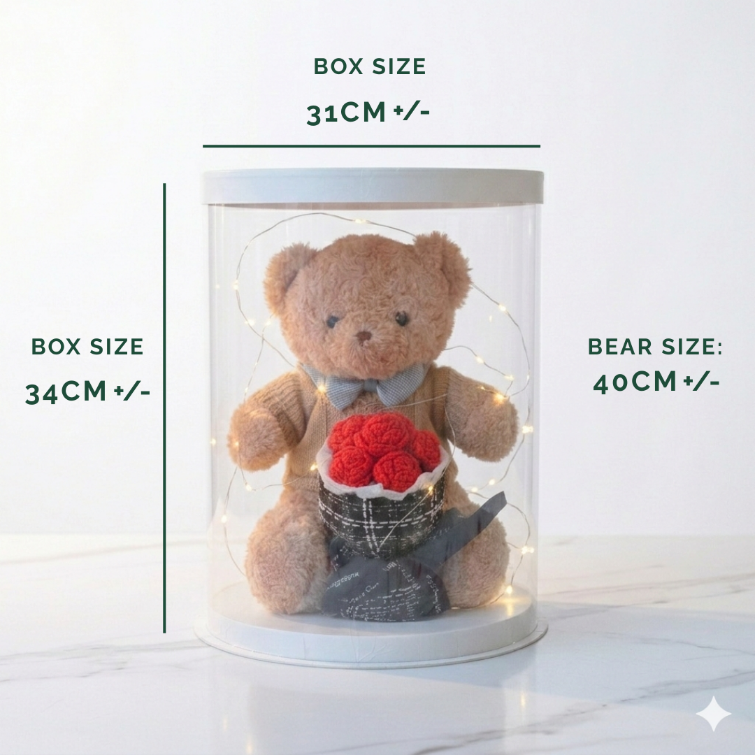Plusie.L | Bear with Rose
