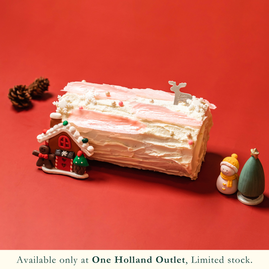 Snowy Fruity Log Cake (One Holland Outlet Exclusive, Limited Stock, Walk-In Purchase Only)