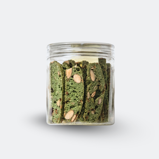 Pandan Granola Biscotti Cookie