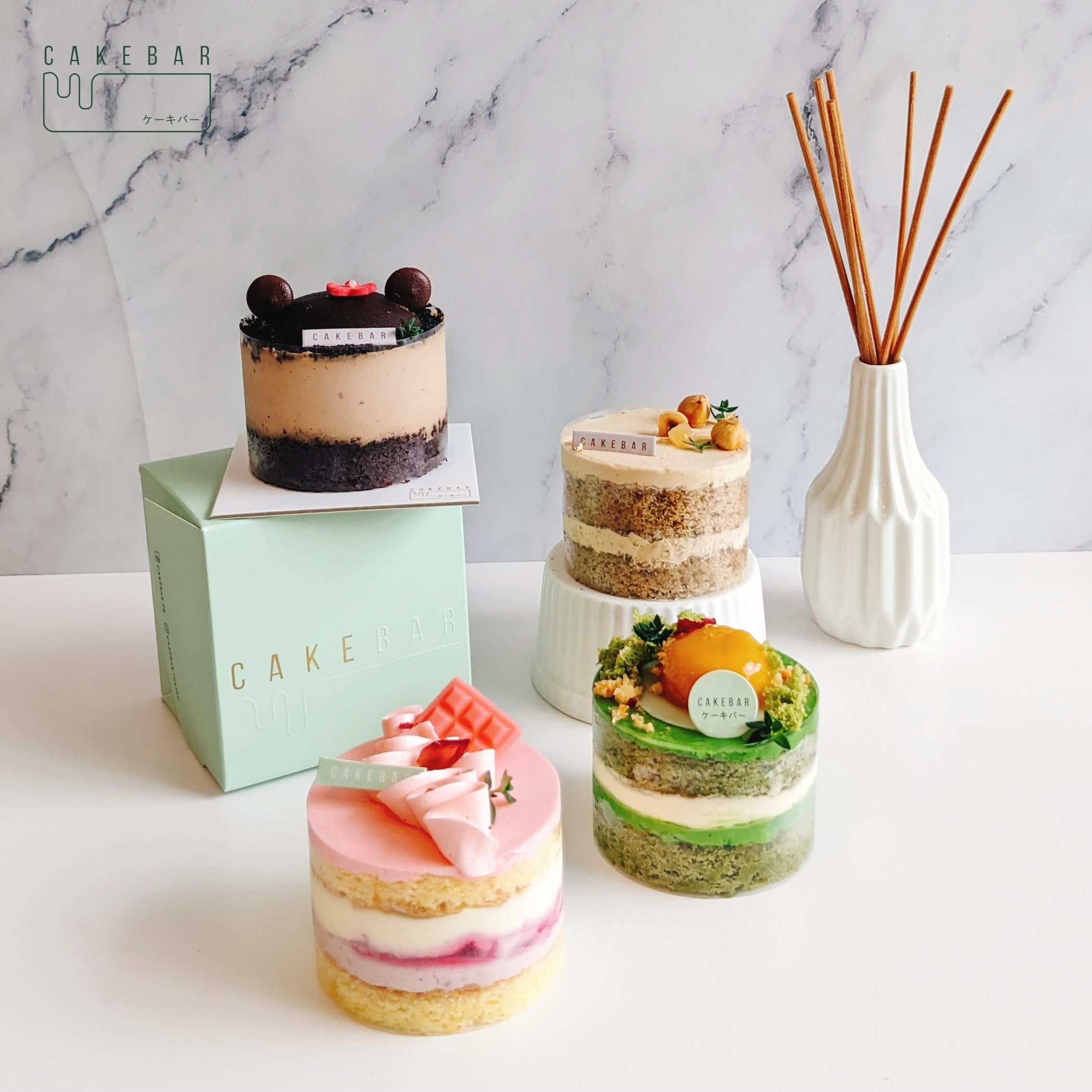Joie de Pastry Gift | Mix & Match 4 Single Cakes Box - $52.00