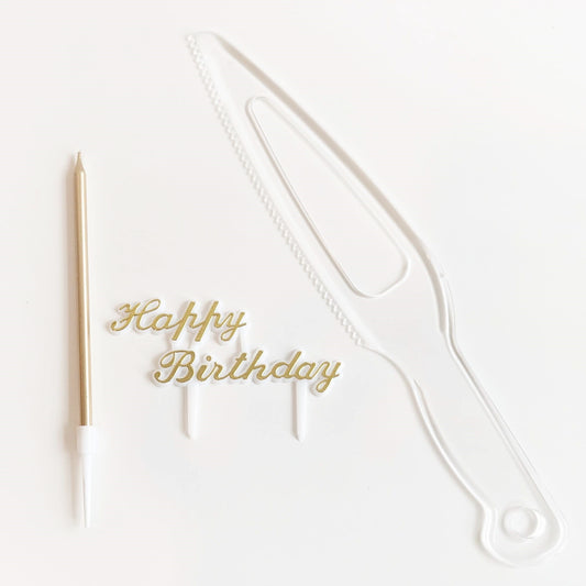 Happy Birthday Candle Topper Set - $2.00