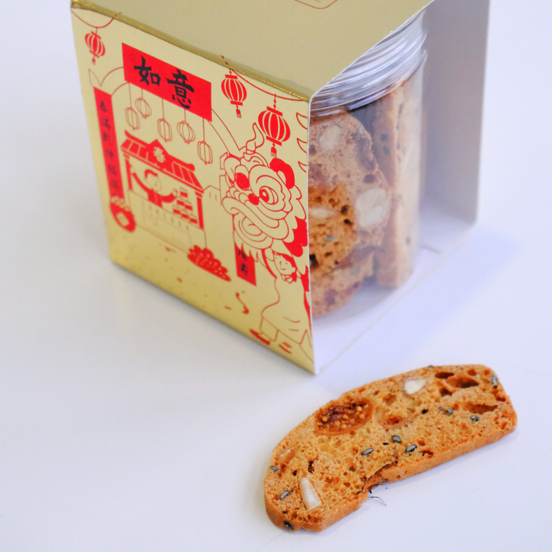 Red Date Almond Biscotti Cookie