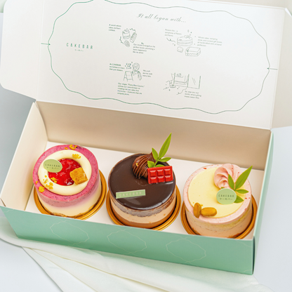 Mix 3 Single Cake Box