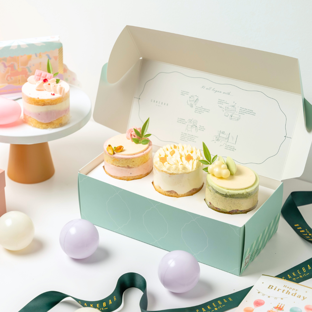 Mix 3 Single Cake Box