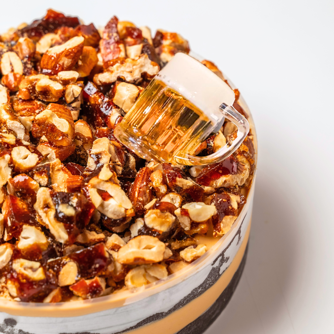 Caramel Mixed Nuts Beer Cake