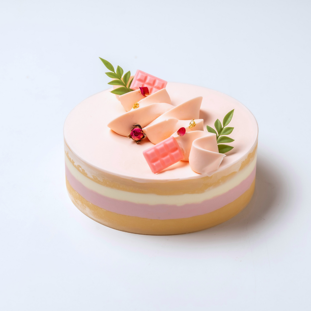 Lychee Rose Raspberry Almond Whole Cake – CAKEBAR.COM.SG