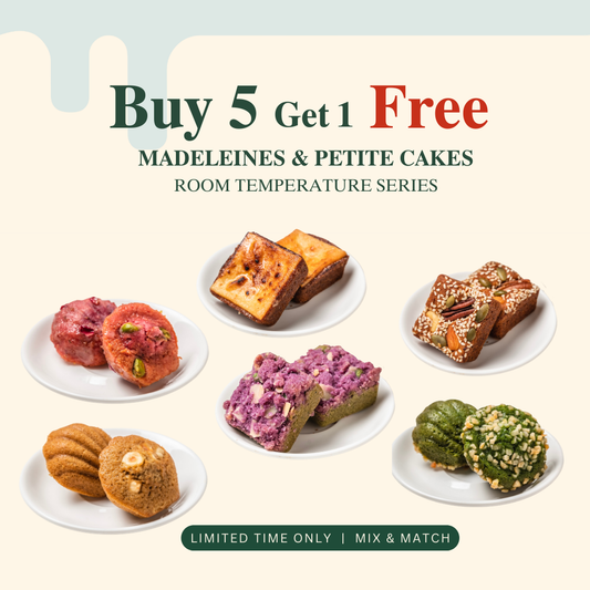 B5F1 : Mix & Match Roomtemp. Madeleines and Petite Cakes