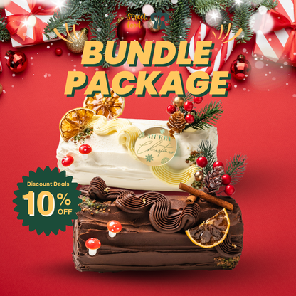Christmas Log Cake (Bundle)