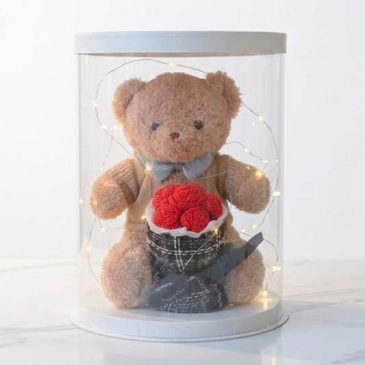 Plusie.L | Bear with Rose