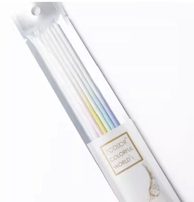 Rainbow Radiance Birthday Candle Long (6pcs/pack)