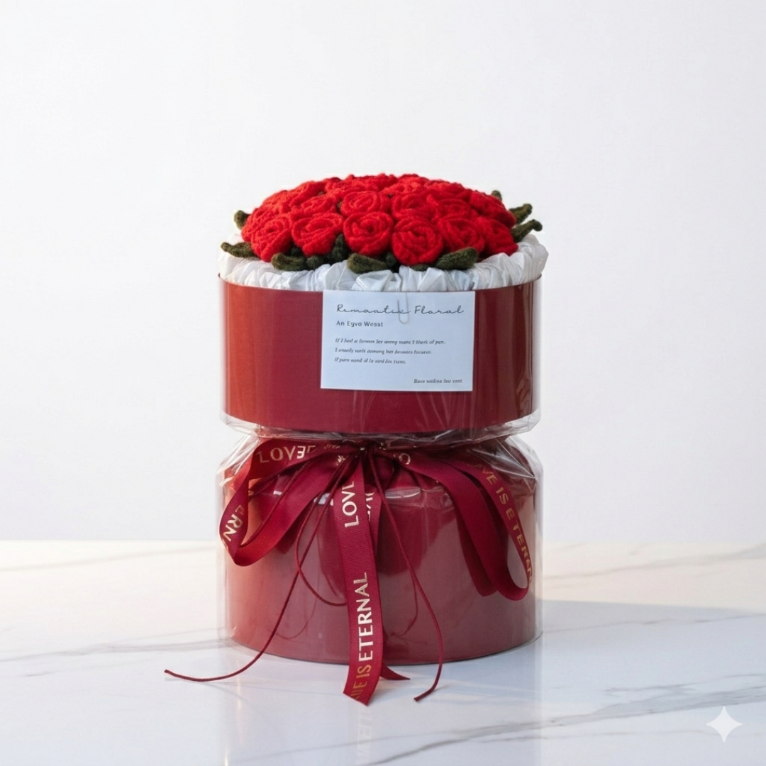 Handmade Crochet Flower Bouquet