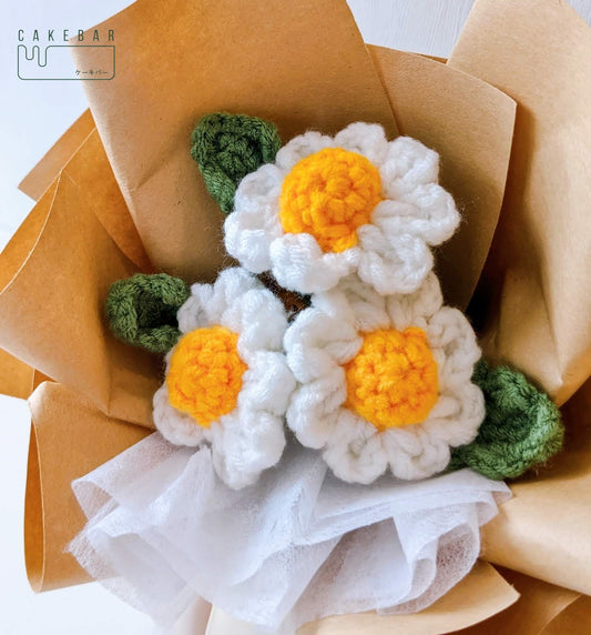 Crochet Little Daisy Bouquet