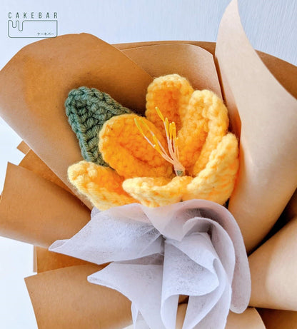 Crochet Tulip Bouquet (Random Color) - $23.00