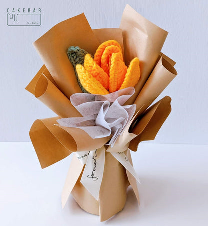 Crochet Tulip Bouquet (Random Color) - $23.00