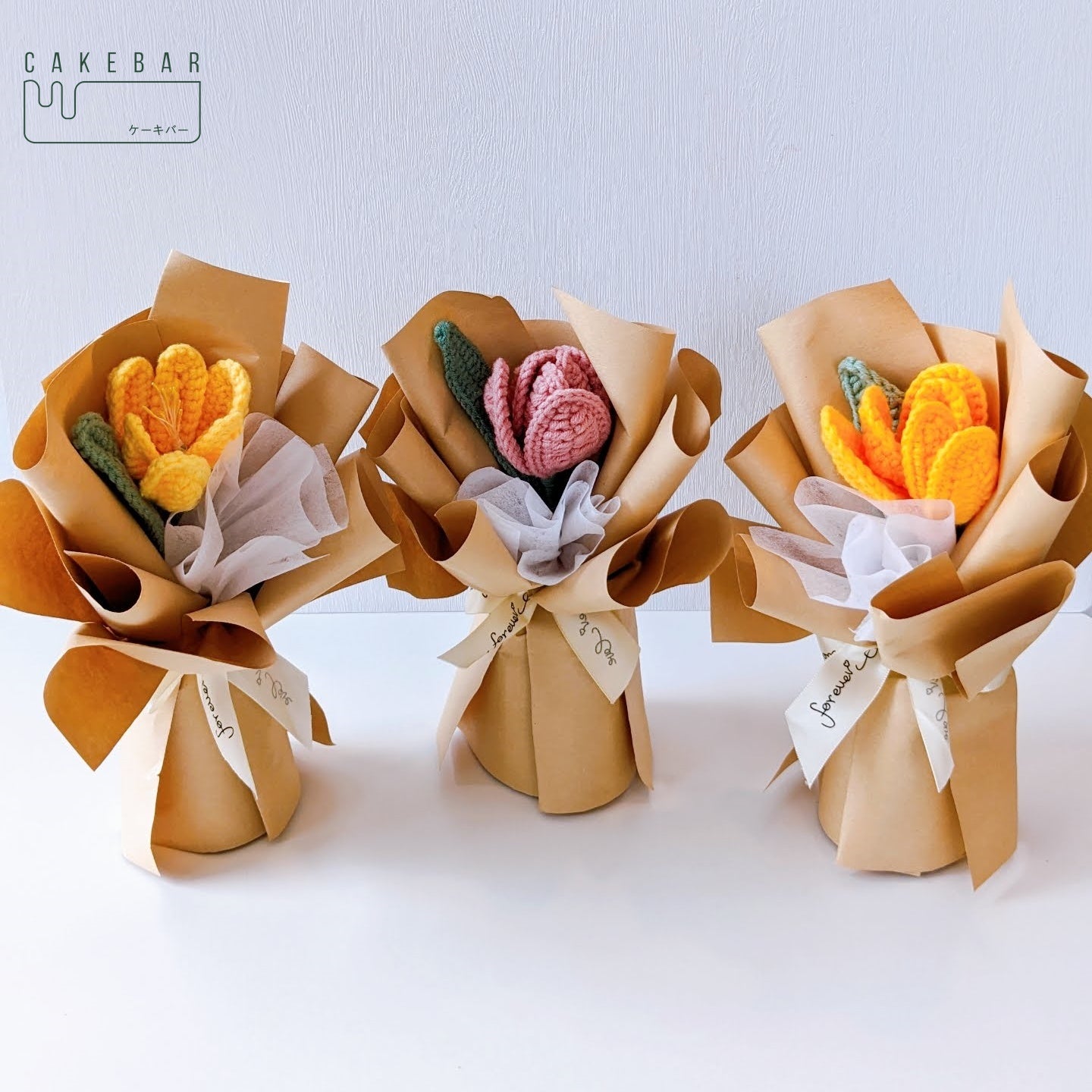 Crochet Tulip Bouquet (Random Color) - $23.00