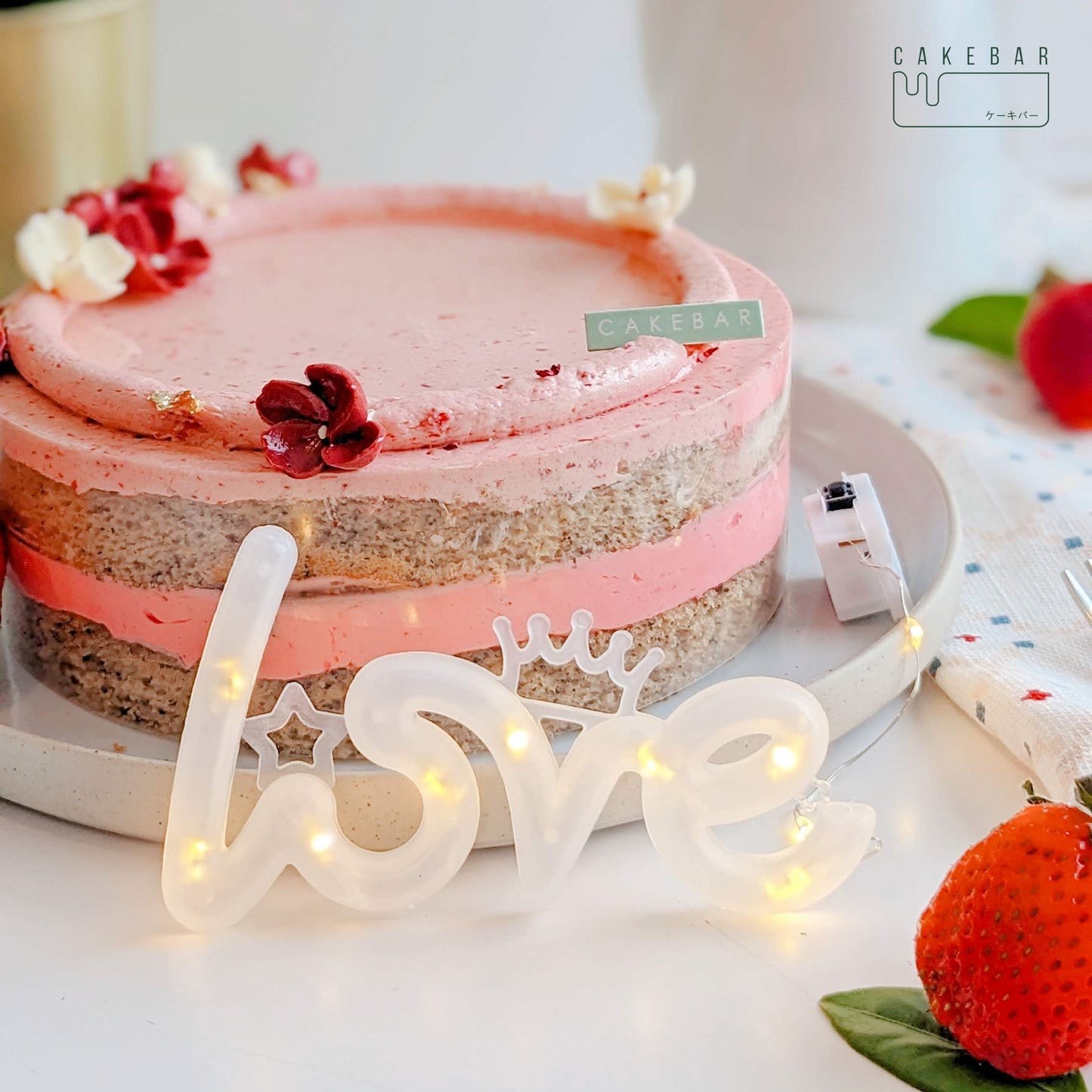 Strawberry Lady Grey Tea Cake