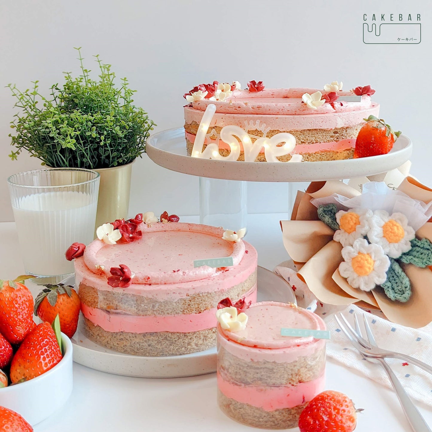 Strawberry Lady Grey Tea Cake