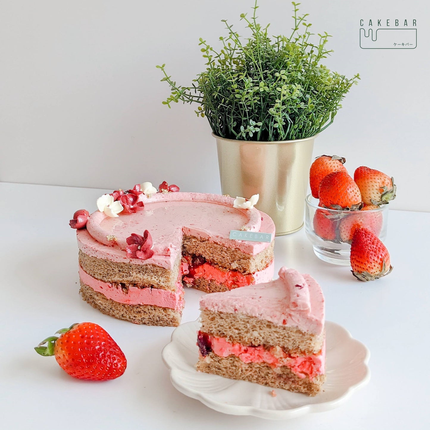 Strawberry Lady Grey Tea Cake