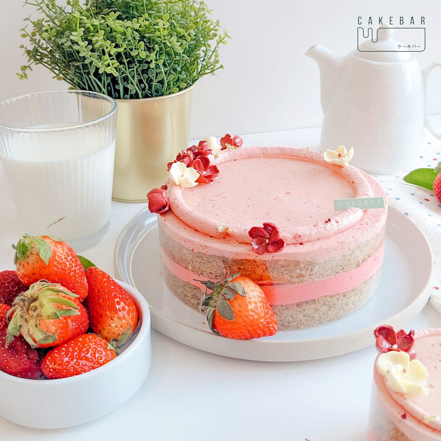 Strawberry Lady Grey Tea Cake