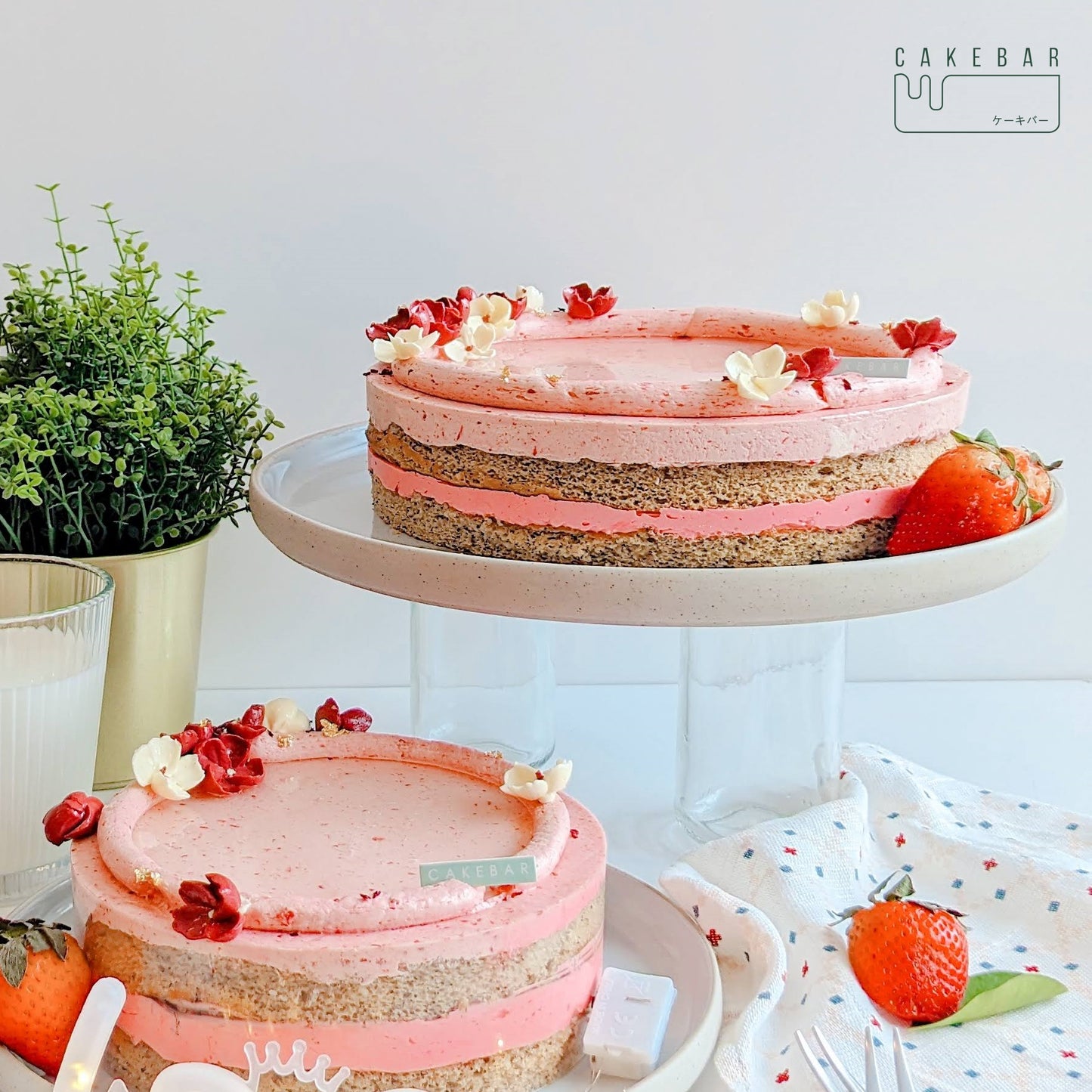 Strawberry Lady Grey Tea Cake